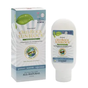 | Sunblock® SunScreen Lotion SPF 35  | All Natural Organic Zinc Unscented Sunscreen for Sun Protection | All Natural Personal Care (3.3 oz | Single)