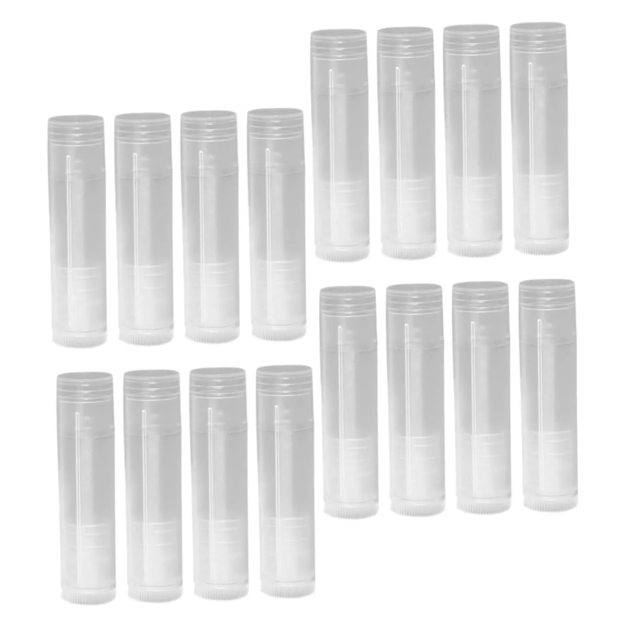 100pcs Transparent Lip Balm Tubes Empty Lipstick Containers for Lip Balm Moisturizing Treatments and Makeup Leakproof Capacity Convenient for Travel and Daily Use