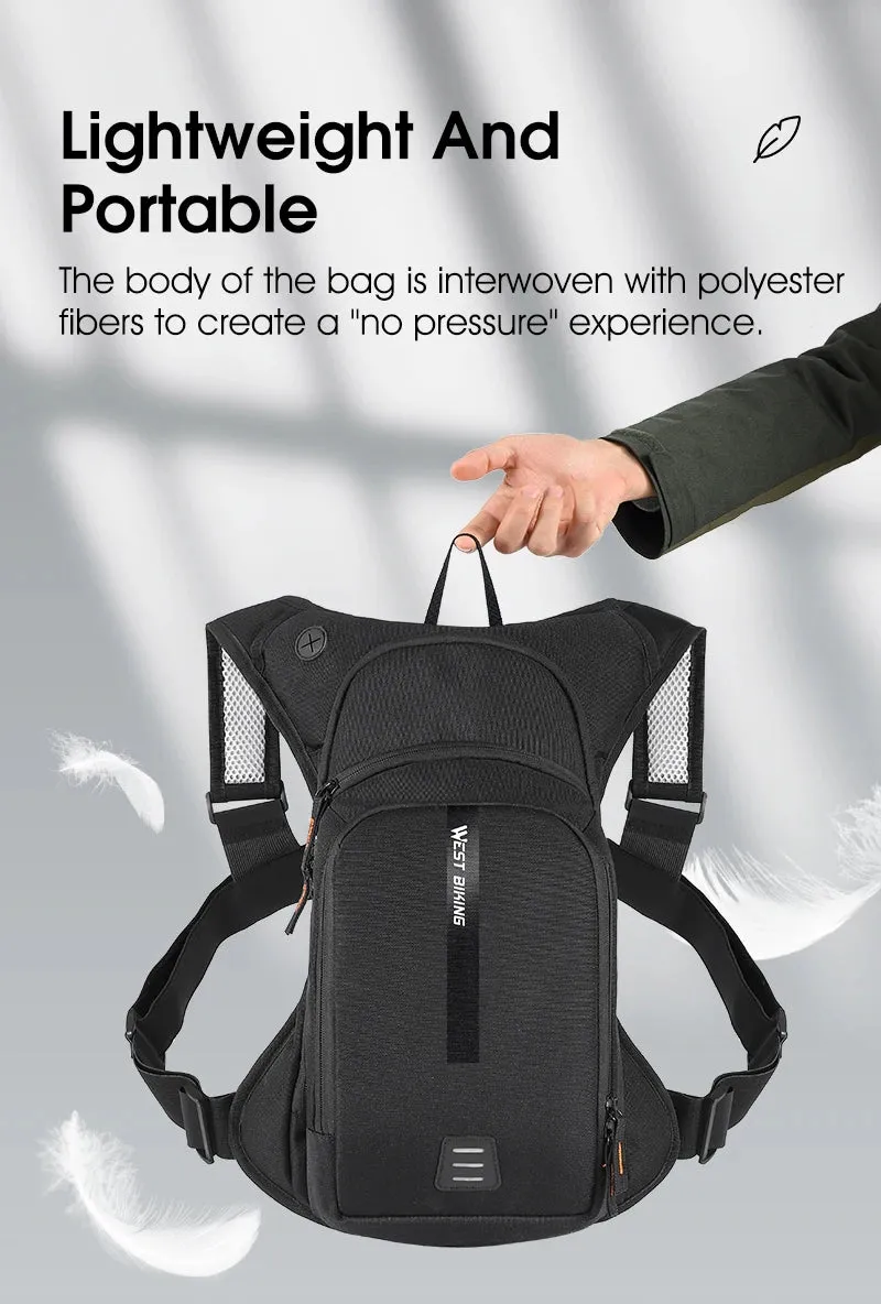 10L Ultralight Cycling Backpack – Ergonomic MTB & Road Bike Hydration Pack with Water Bladder for Hiking, Camping & Climbing