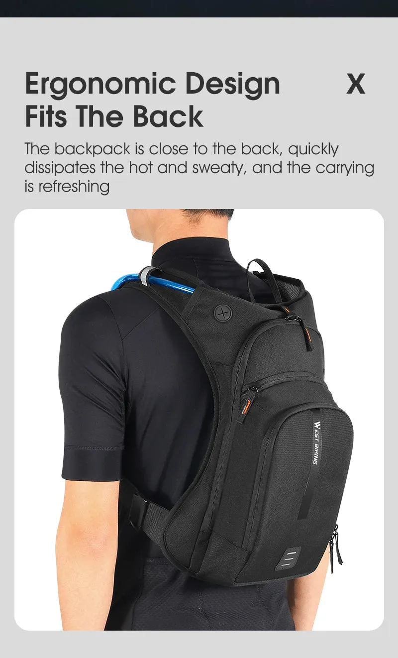 10L Ultralight Cycling Backpack – Ergonomic MTB & Road Bike Hydration Pack with Water Bladder for Hiking, Camping & Climbing