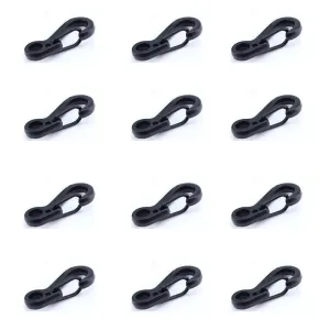 12 Pcs Mini Carabiner Key Hangers - Lightweight Keychain Clips for Camping and Backpacking