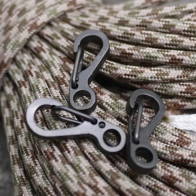 12 Pcs Mini Carabiner Key Hangers - Lightweight Keychain Clips for Camping and Backpacking
