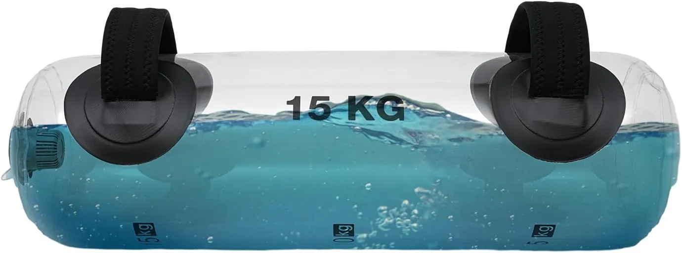 15kg Training Water Bag Instead of Sandbag, Portable Inflatable Clear Fitness Water Weight Aqua Bag Water Ball—Ab Core Arm Strength Balance Training—Home Gym Equipment Workout Equipment