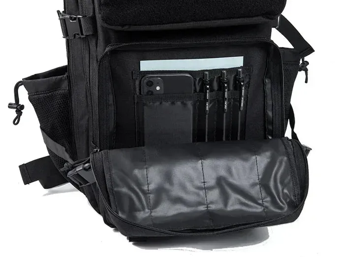 25L/45L Tactical Backpack – Laser-Cut MOLLE Hiking Pack with Dual Cup Holders