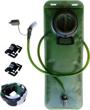 3L Hydration Bladder 3 Liter 100oz Water Bladder Hydration Reservoir Leakproof BPA Free Water Reservoir, with Magnetic Clip&Bandana,Bladder Replacement for Backpacks for Hiking Camping Running Cycling