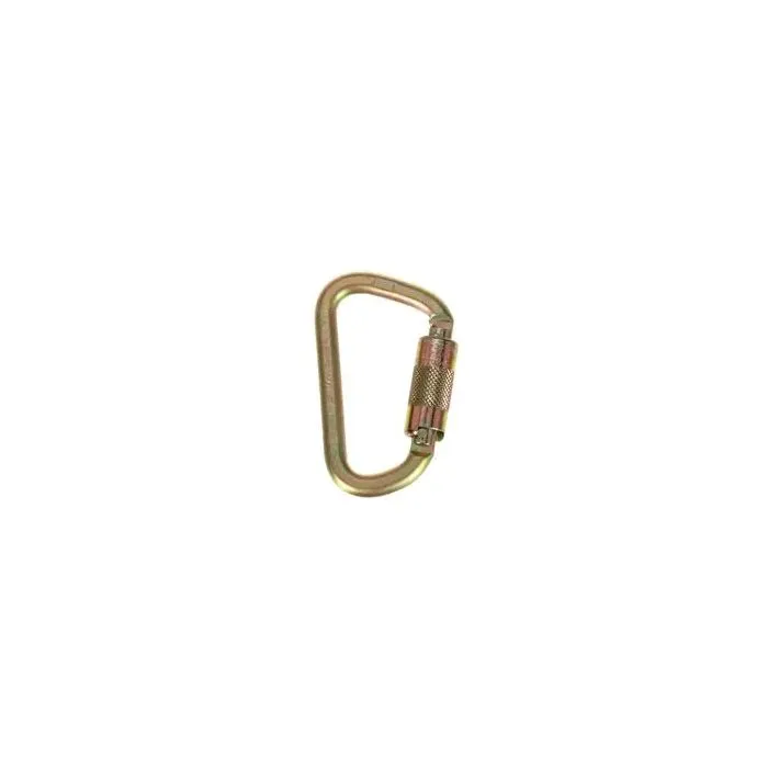 3M DBI-SALA 2000112 Saflok Carabiner Yellow Zinc, 1 Each