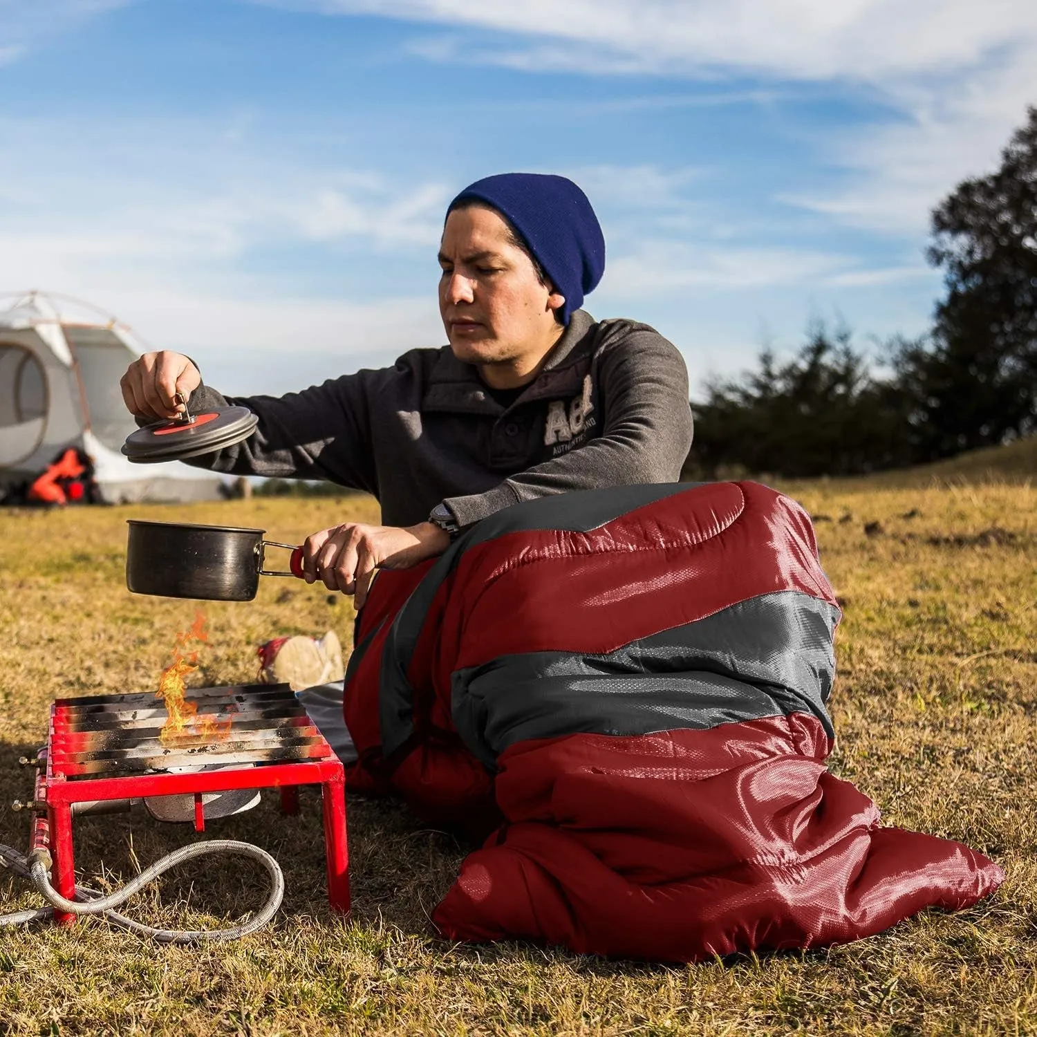 4 Season Compact Sleeping Bag with Travel Pillow