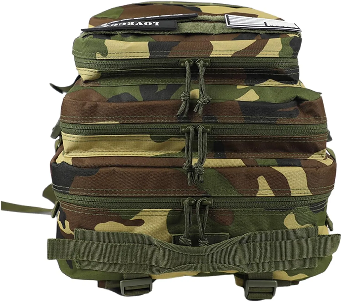 45L Military Tactical Backpack for Men & Women Bug Out Bag Assault pack Molle Daypack Hiking Trekking Rucksack(Jungle camo)