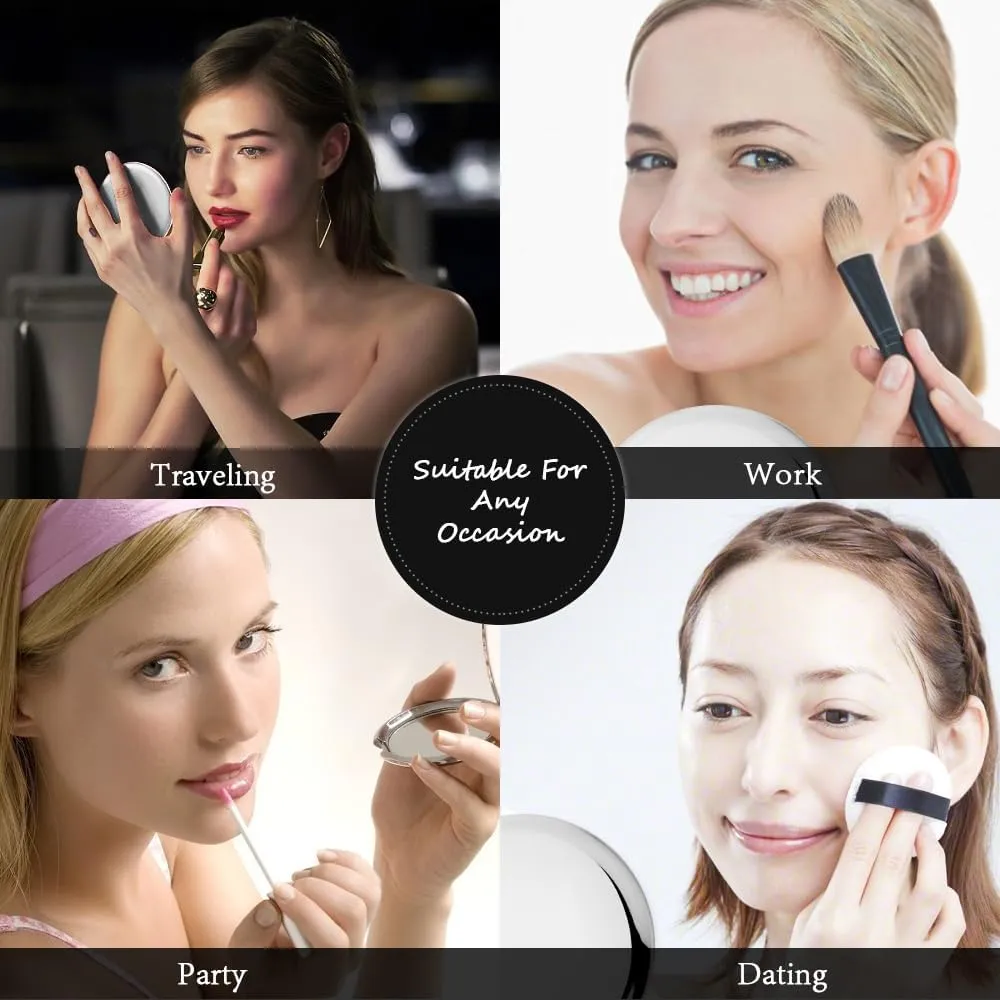50th Birthday Gifts for Women Funny Compact Mirror, 50 Years Old Gifts for Friends Female Makeup Mirror（are You 50）