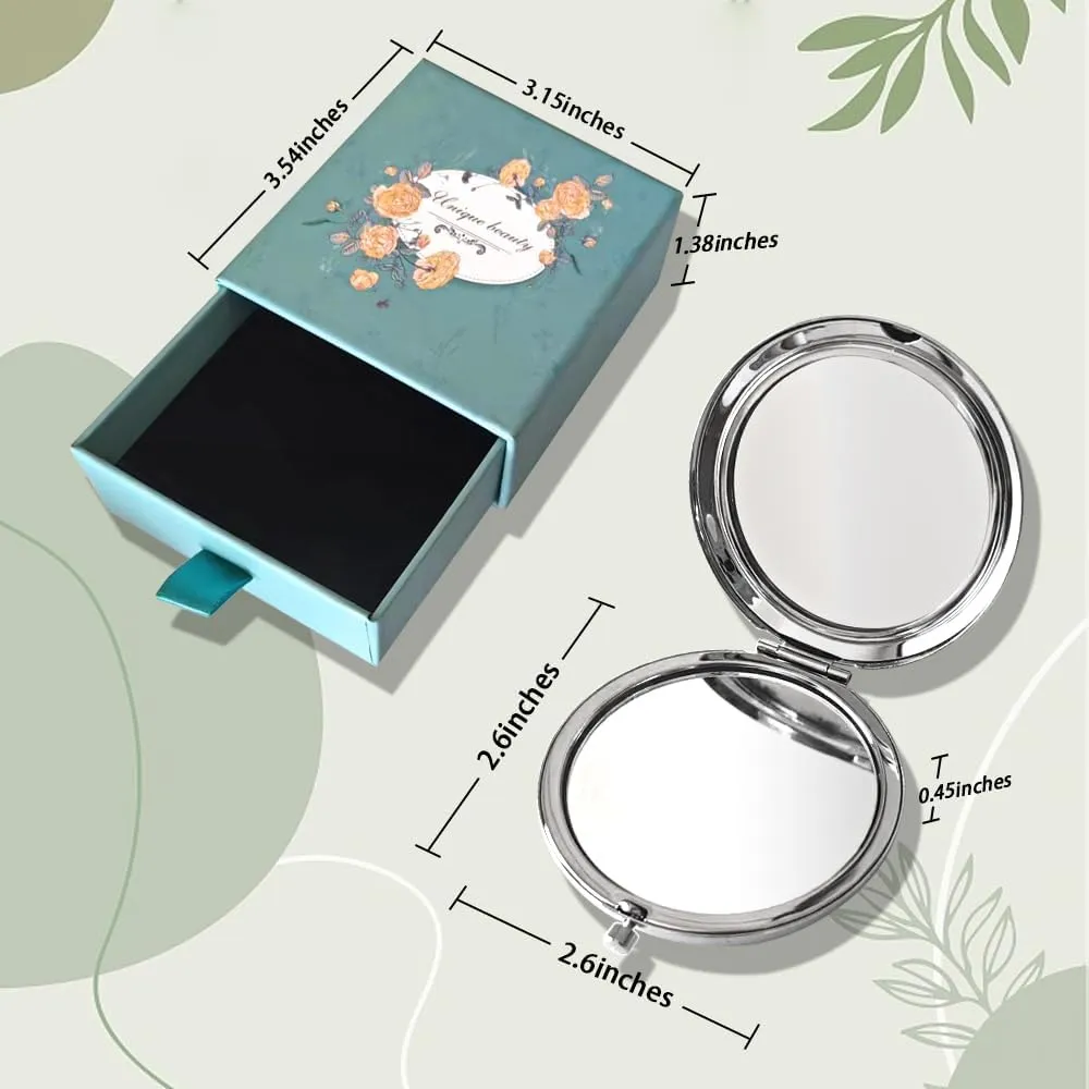 50th Birthday Gifts for Women Funny Compact Mirror, 50 Years Old Gifts for Friends Female Makeup Mirror（are You 50）