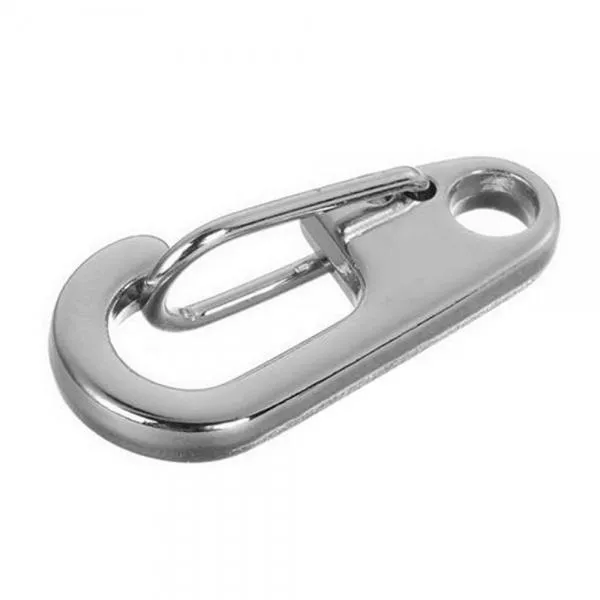 5pcs Outdoor D2 Mini Zinc Alloy Carabiner Buckles Keychains Silver