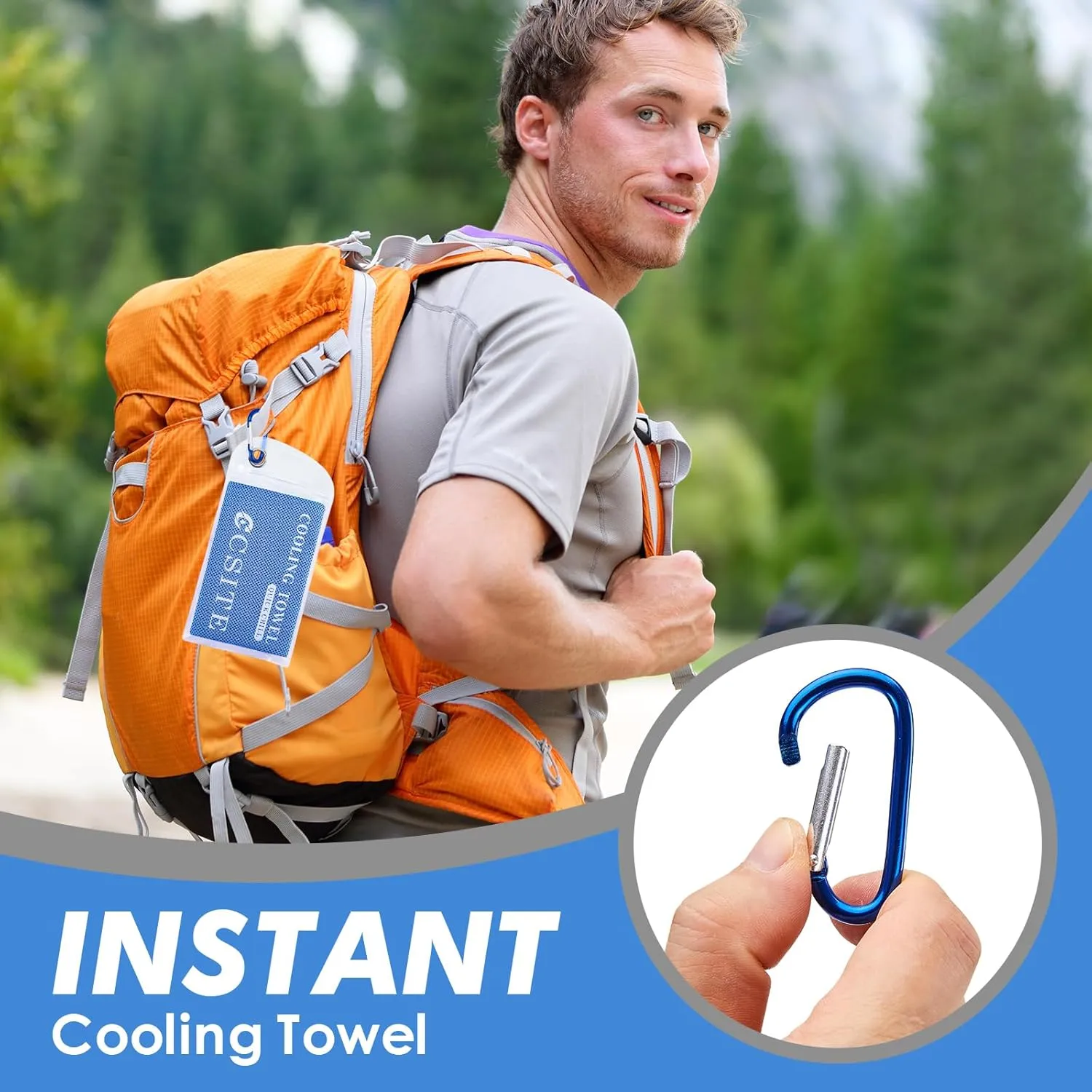 6 Pack Cooling Towels (47"x12") for Neck and Face, Ice Towel for Hot Weather, Soft Breathable Chilly Gym Towels, Microfiber Towel for Work Out, Yoga, Running, Camping & More Activities