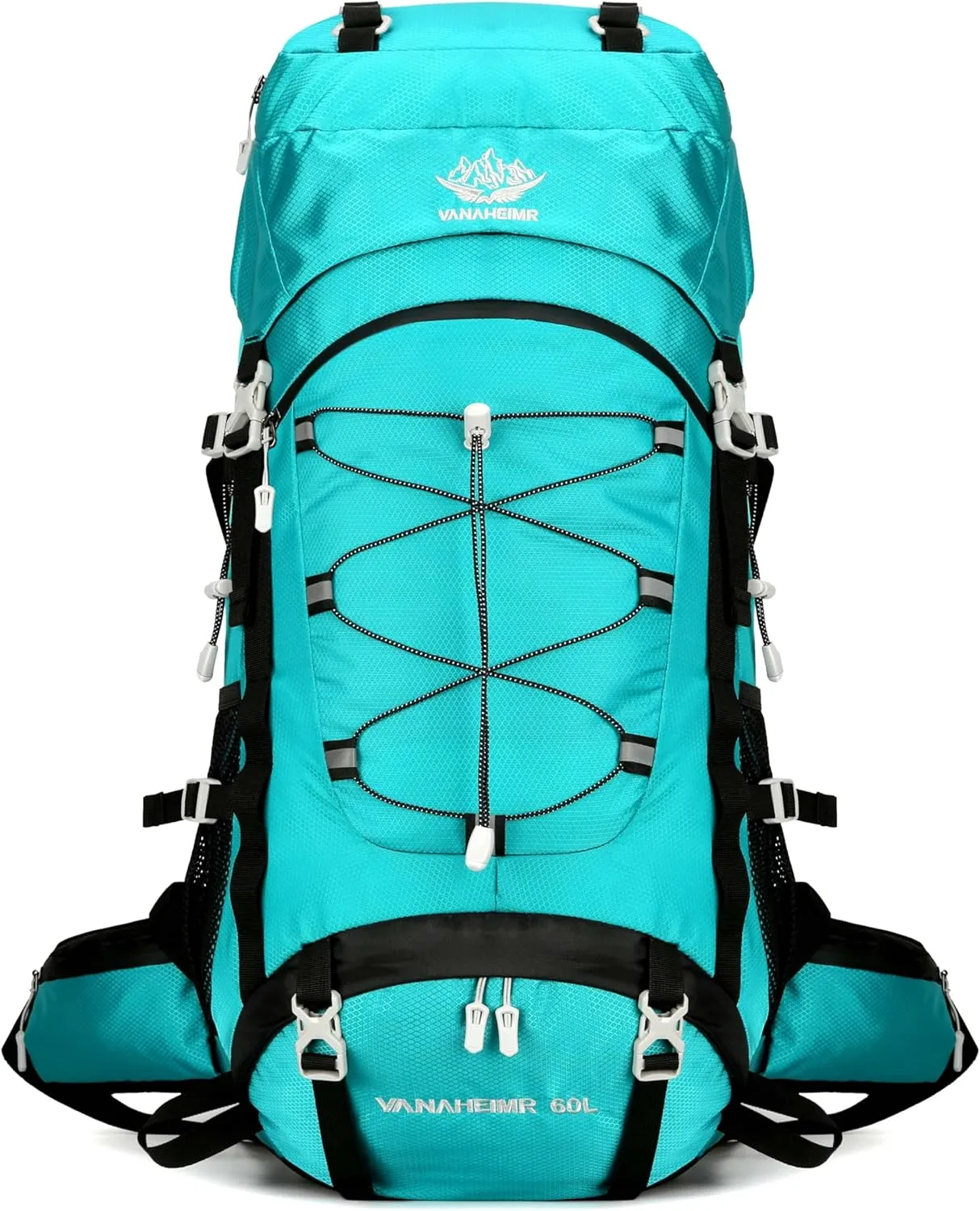 60L Travel Hiking Camping Backpack with Rain Cover, Backpack Water Resistant,Climbing Backpack for Men Women