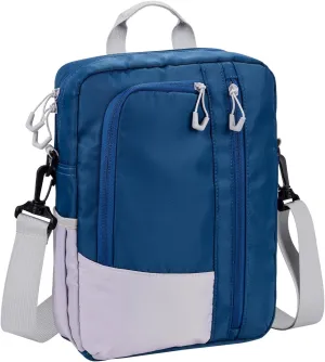 7-8 Inch Tablet Sleeve Bag with Shoulder Strap, Carrying Case for iPad Mini 7/6, Samsung Tab A7 Lite/A 8.0, Fire HD 8, Phone, Wallet (Bluish Green)