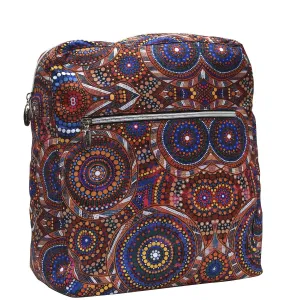 Aboriginal Art Ultralight Backpack Community Unity