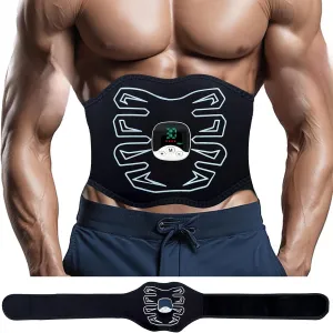 Abs Stimulator, EMS Muscle Stimulator for Gym Home Office, Abdominal Toning Belt Electric Ab Stimulator for Men Women