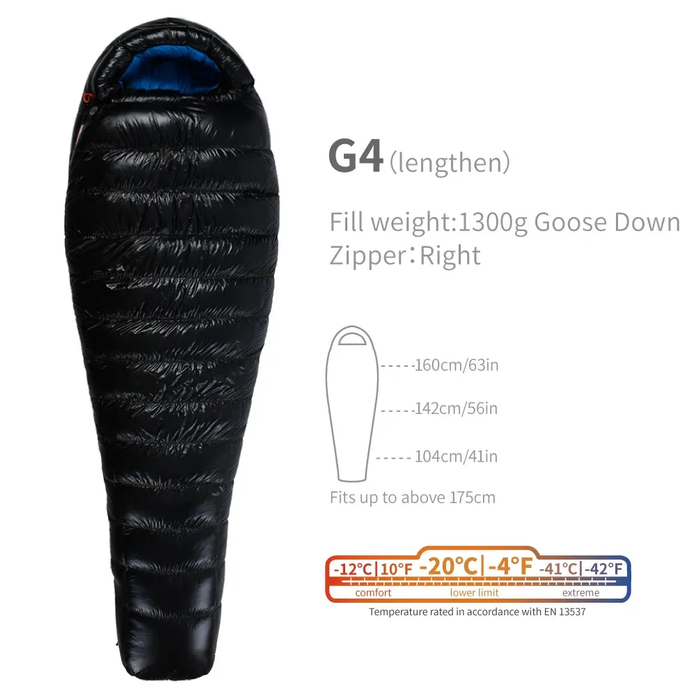 AEGISMAX G1-G5 Series 800FP Goose Down Sleeping Bag Ultralight Sleeping Bag for Men & Women