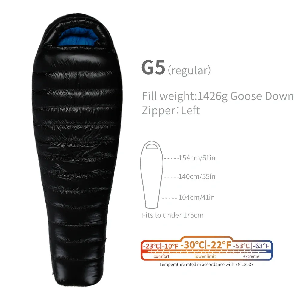 AEGISMAX G1-G5 Series 800FP Goose Down Sleeping Bag Ultralight Sleeping Bag for Men & Women