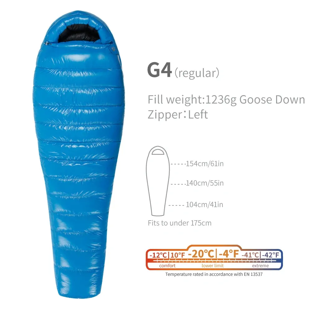 AEGISMAX G1-G5 Series 800FP Goose Down Sleeping Bag Ultralight Sleeping Bag for Men & Women