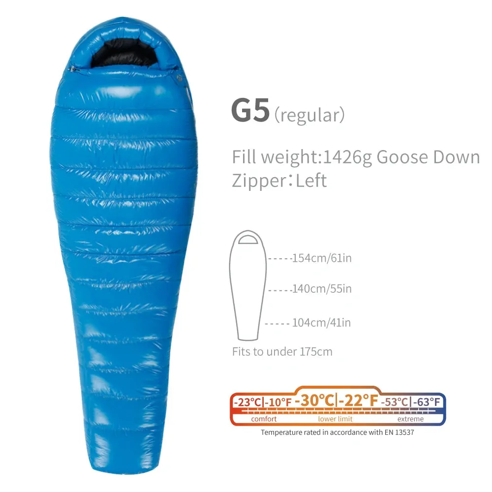 AEGISMAX G1-G5 Series 800FP Goose Down Sleeping Bag Ultralight Sleeping Bag for Men & Women