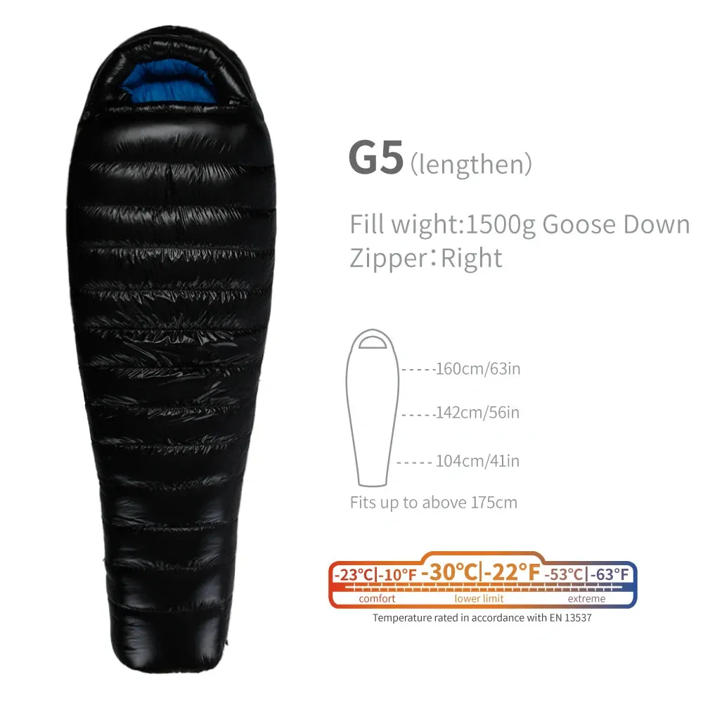 AEGISMAX G1-G5 Series 800FP Goose Down Sleeping Bag Ultralight Sleeping Bag for Men & Women