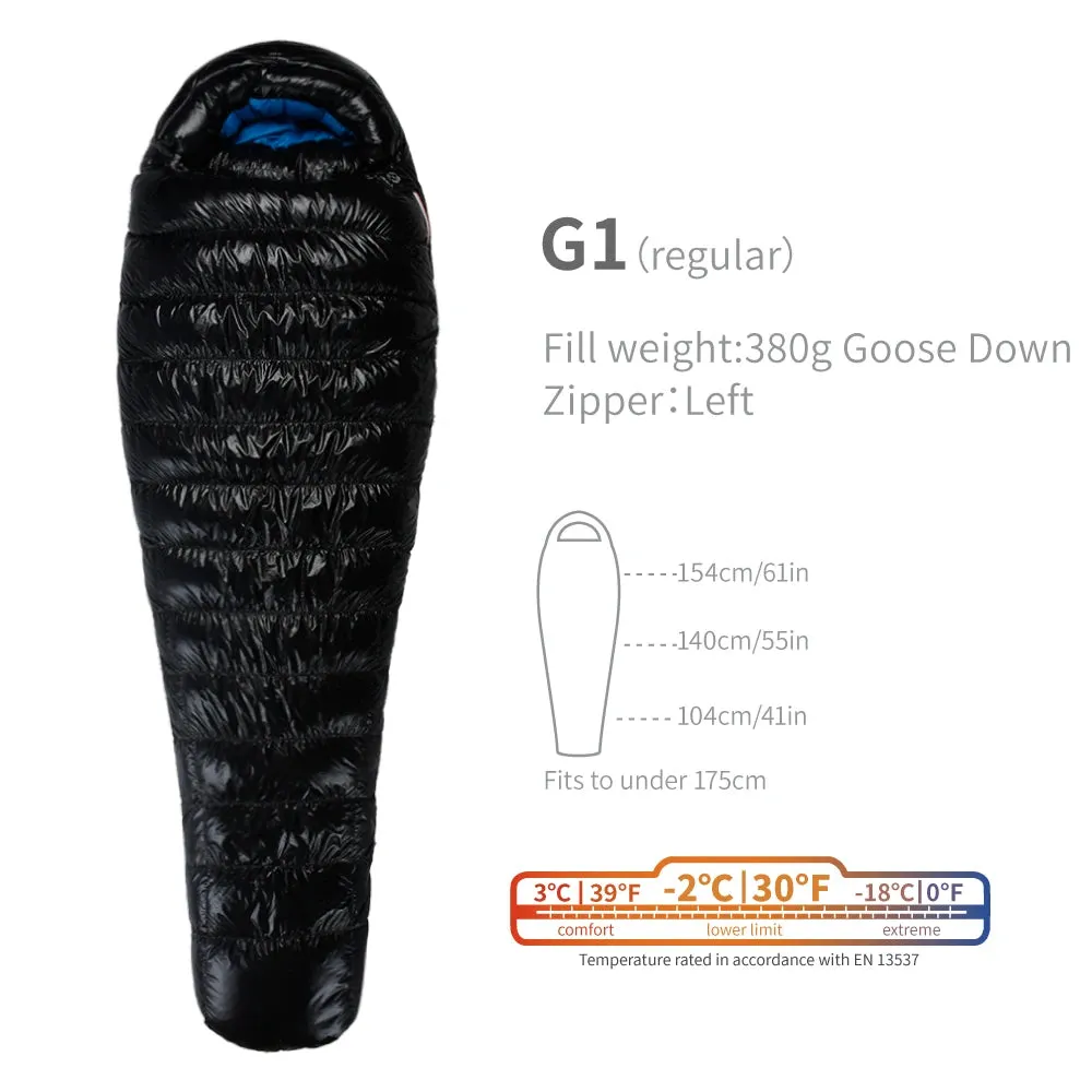 AEGISMAX G1-G5 Series 800FP Goose Down Sleeping Bag Ultralight Sleeping Bag for Men & Women