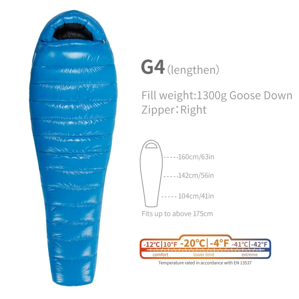 AEGISMAX G1-G5 Series 800FP Goose Down Sleeping Bag Ultralight Sleeping Bag for Men & Women