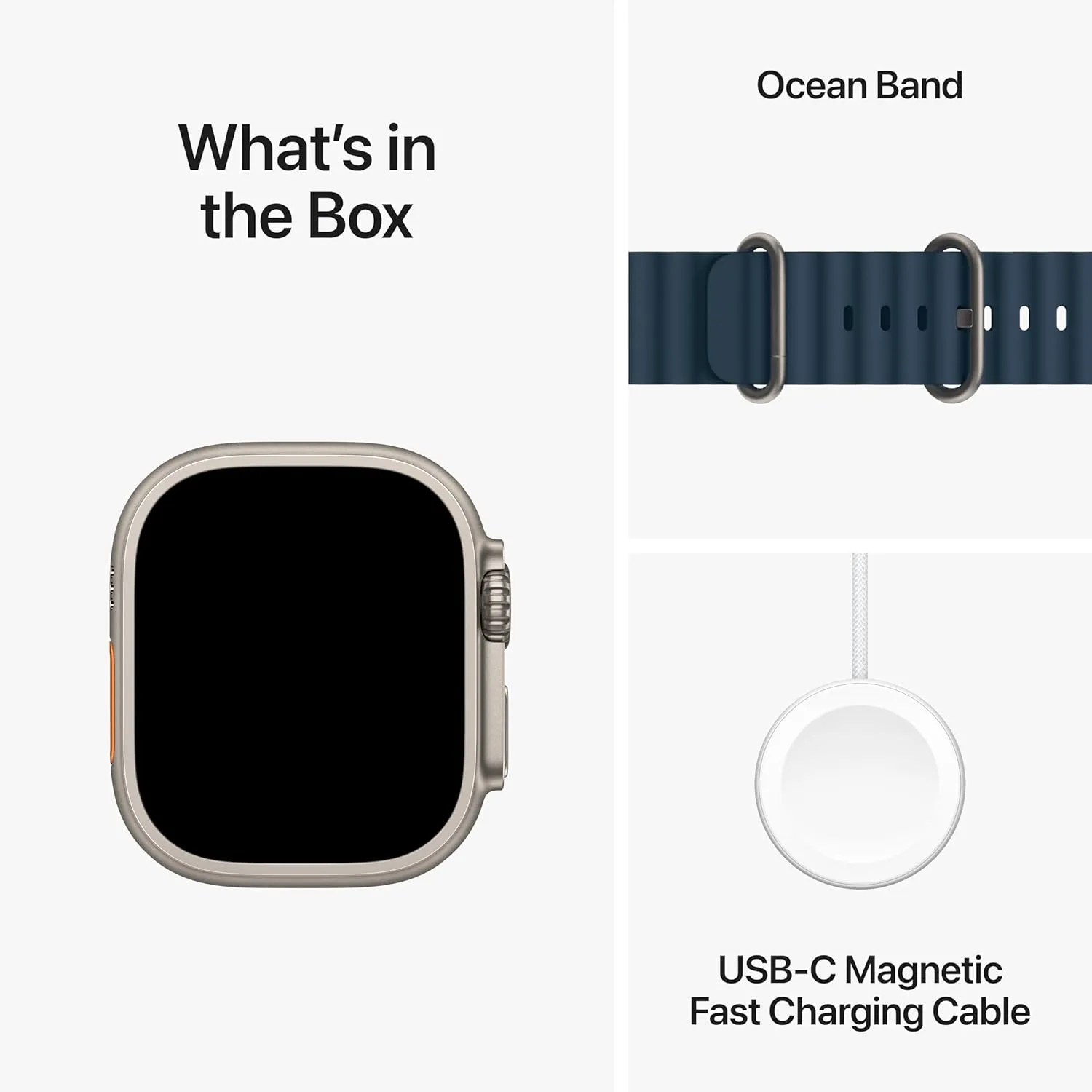 Apple Watch Ultra 2 [GPS   Cellular, 49mm] - Titanium Case with Blue Ocean Band, One Size (Renewed)