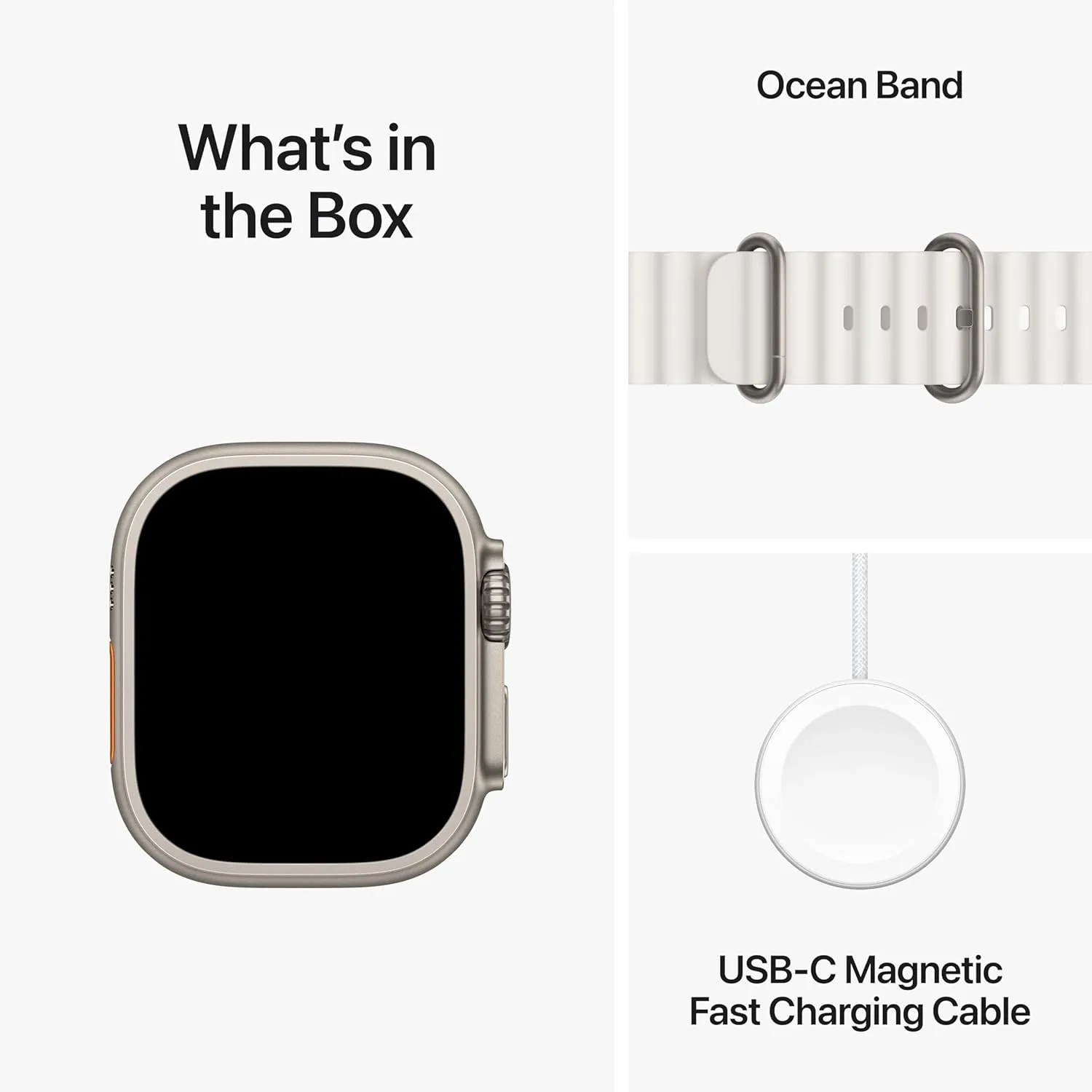 Apple Watch Ultra 2 [GPS   Cellular, 49mm] - Titanium Case With White Ocean Band, One Size (Renewed)