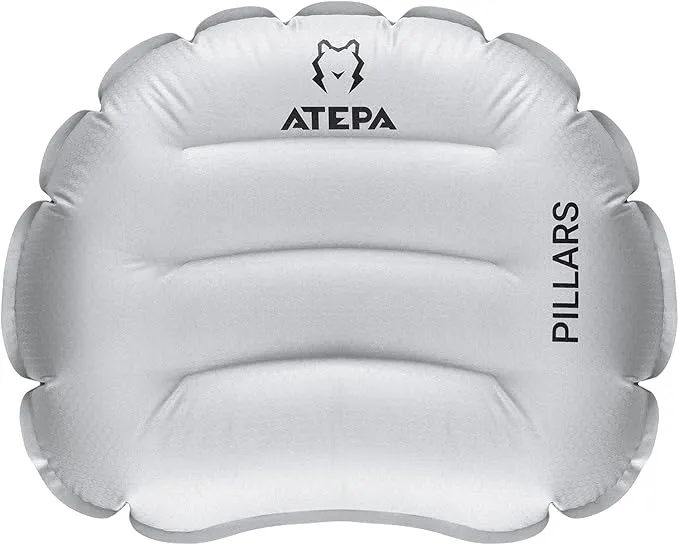 ATEPA Ultralight Inflatable Pillow - Camping Travel, 2oz Insulated Compact, Comfortable, Inflating Pillows for Neck & Lumbar Support for Hiking, Backpacking