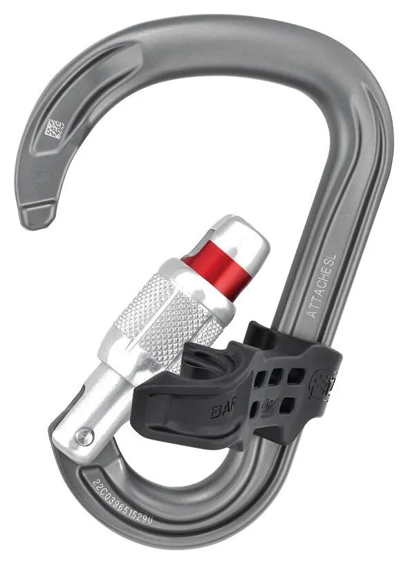 Attache Bar - grijs, beveiligde karabiner