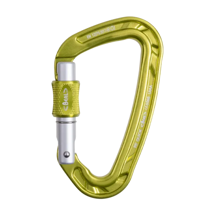 BEAL BE QUICK SCREW CARABINER GREEN