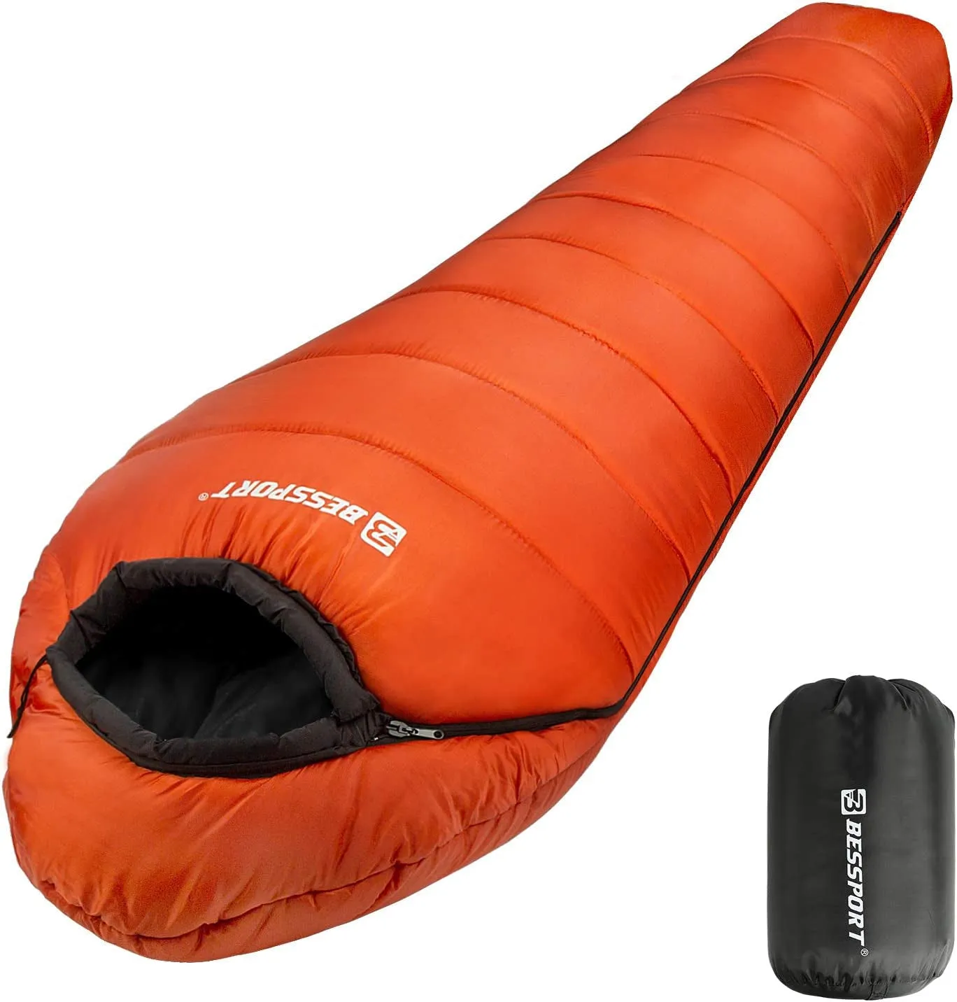 Bessport Ultra-Warm Mummy Sleeping Bag - 15-45°F for Extreme Cold Weather, Perfect for Hiking and Outdoor Adventures! Washable & Cozy 3-4 Season Comfort for Adults