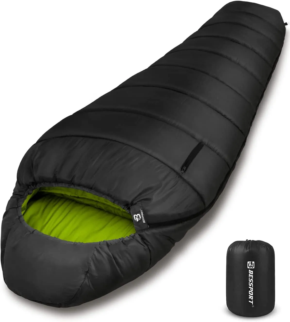 Bessport Ultra-Warm Mummy Sleeping Bag - 15-45°F for Extreme Cold Weather, Perfect for Hiking and Outdoor Adventures! Washable & Cozy 3-4 Season Comfort for Adults