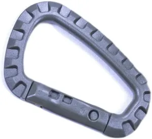 BORED? PARACORD! - 10 Pack Olive Drab Green Plastic Heavy Duty Carabiners, Great for Paracord Projects