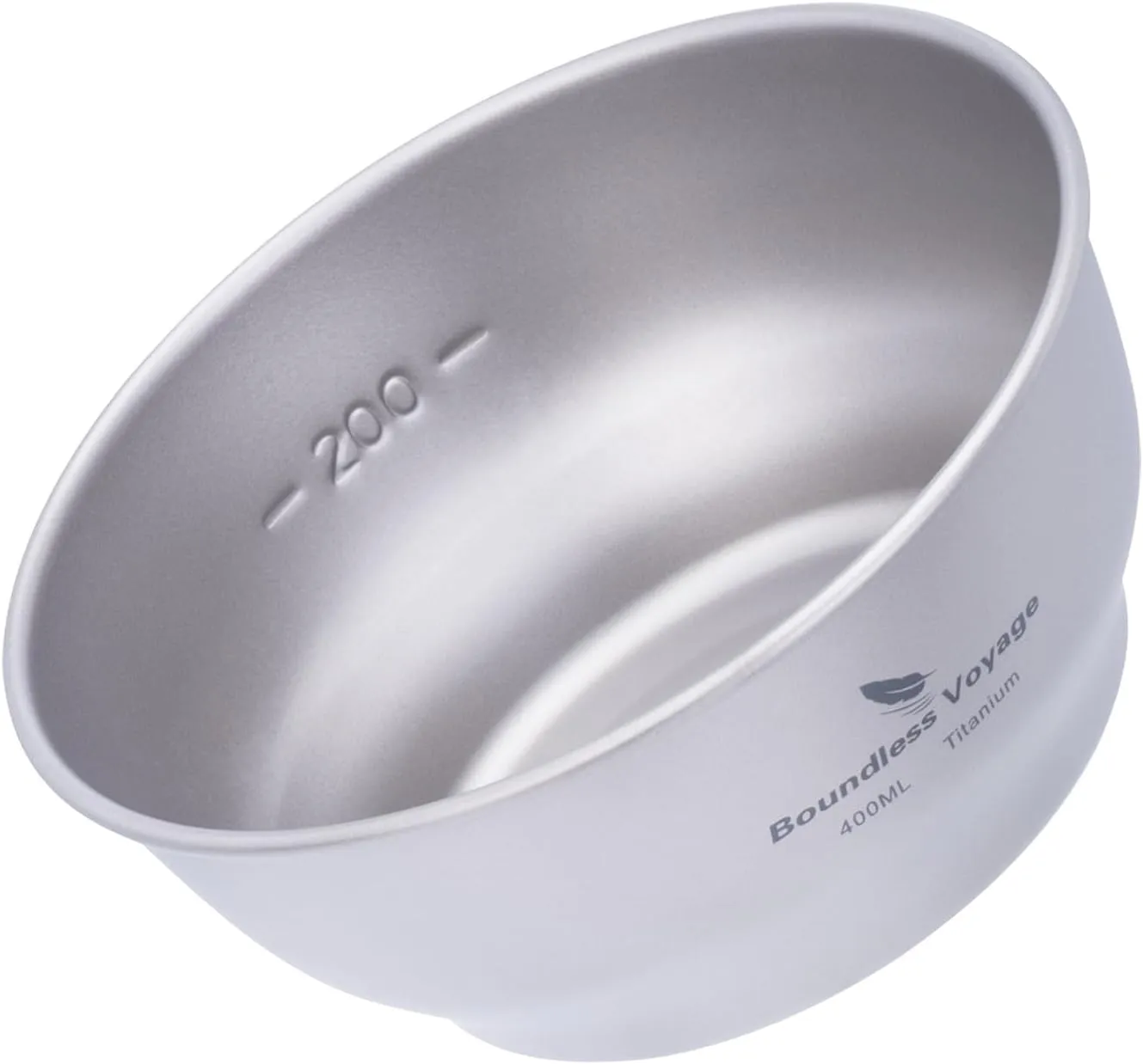 Boundless Voyage Titanium Dish Plate With Mesh Bag - Outdoor Dishware and Utensils Mess Kit, Single-Walled Bowl for Camping, Backpack Hiking