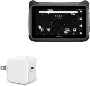 BoxWave Charger Compatible with Prestigio SmartKids Pro - PD GAN miniCube (30W), 30W Tiny PD GAN Type-C Wall Charger - Winter White