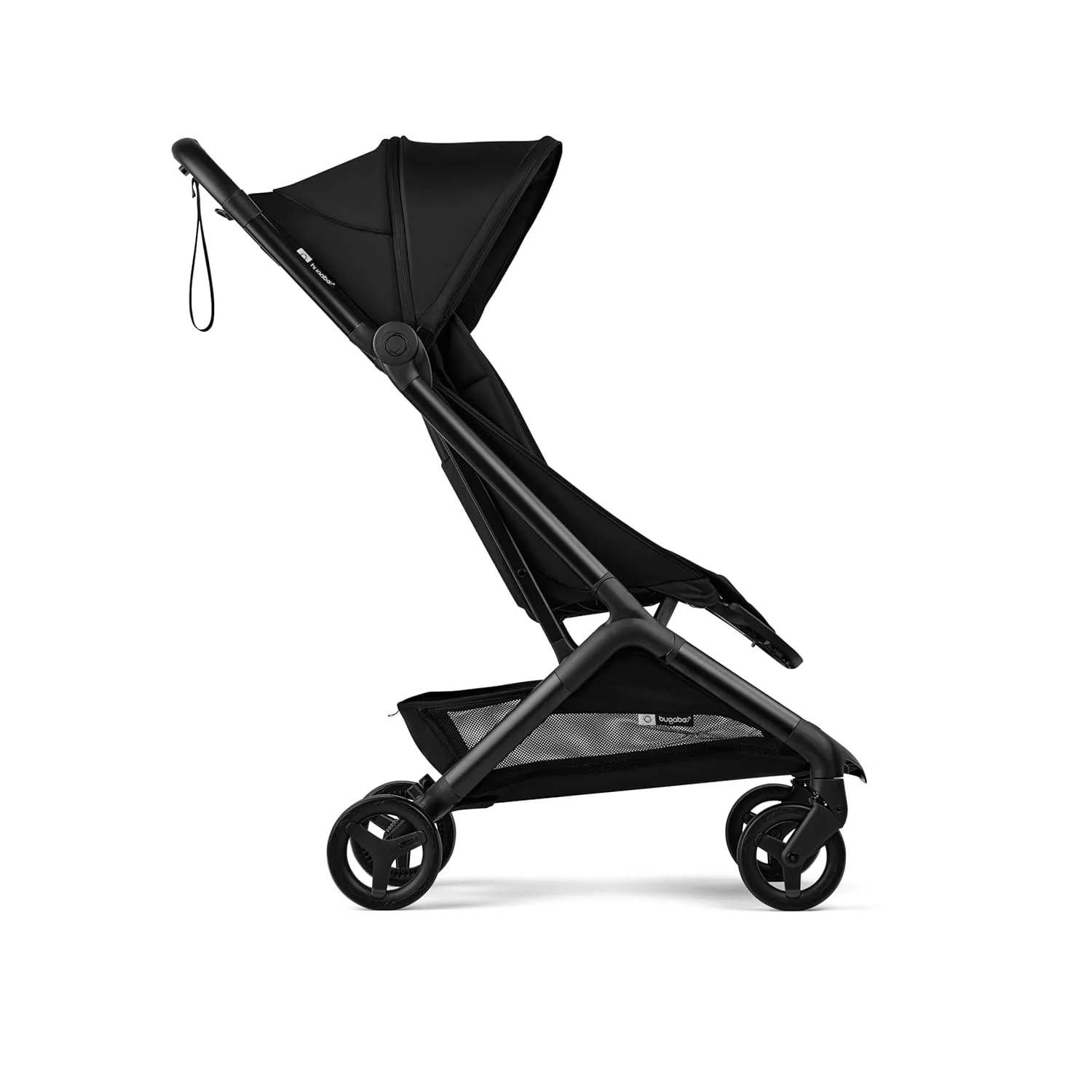 Bugaboo Butterfly 2 Travel Stroller, Ultra-Compact One-Second Fold, Lightweight and Airplane-Friendly (Black)