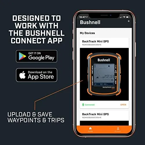 Bushnell BackTrack Mini GPS Navigation, Portable Waterproof GPS for Hiking Hunting and Backpacking