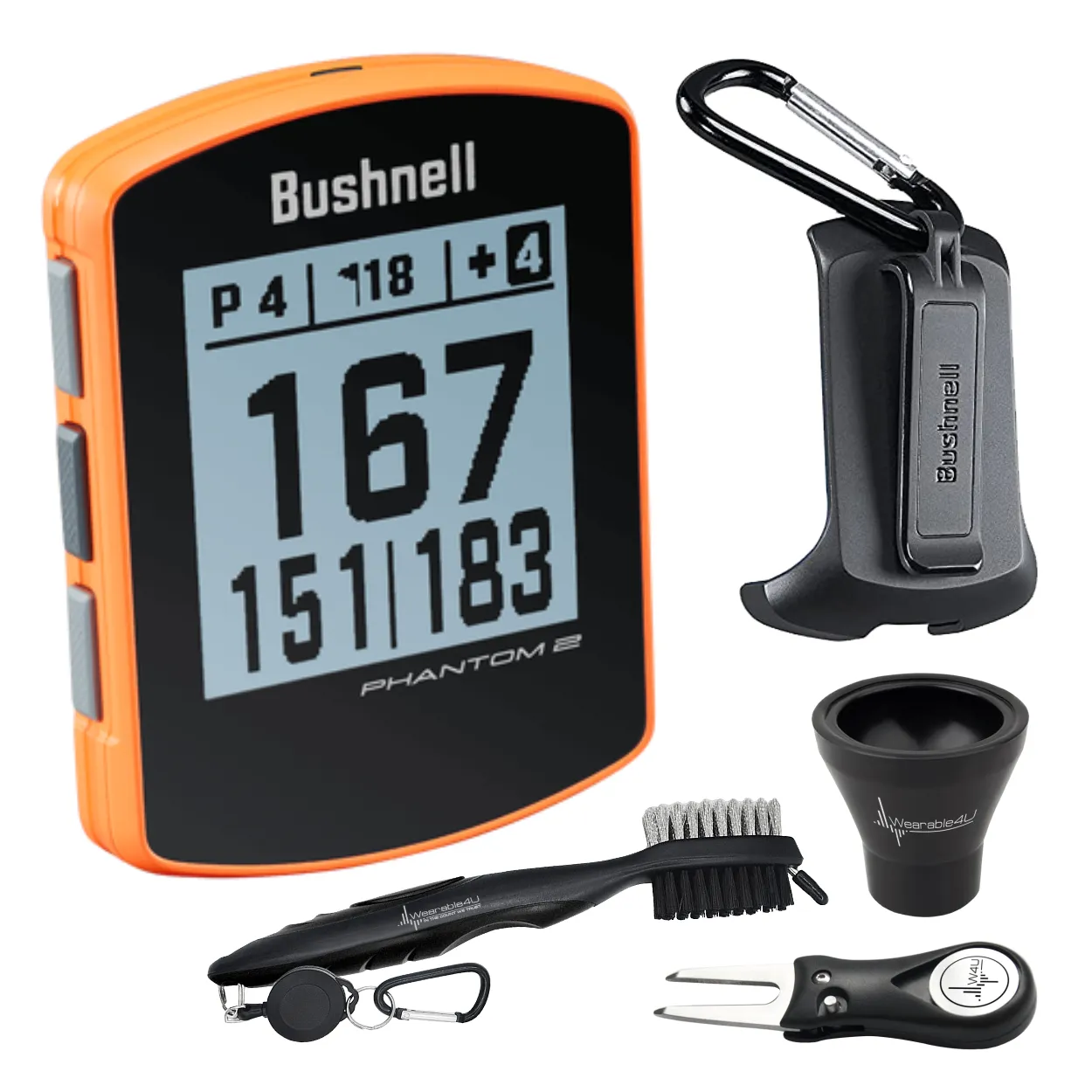 Bushnell Phantom 2 GPS Rangefinder with BITE magnetic mount and GreenView