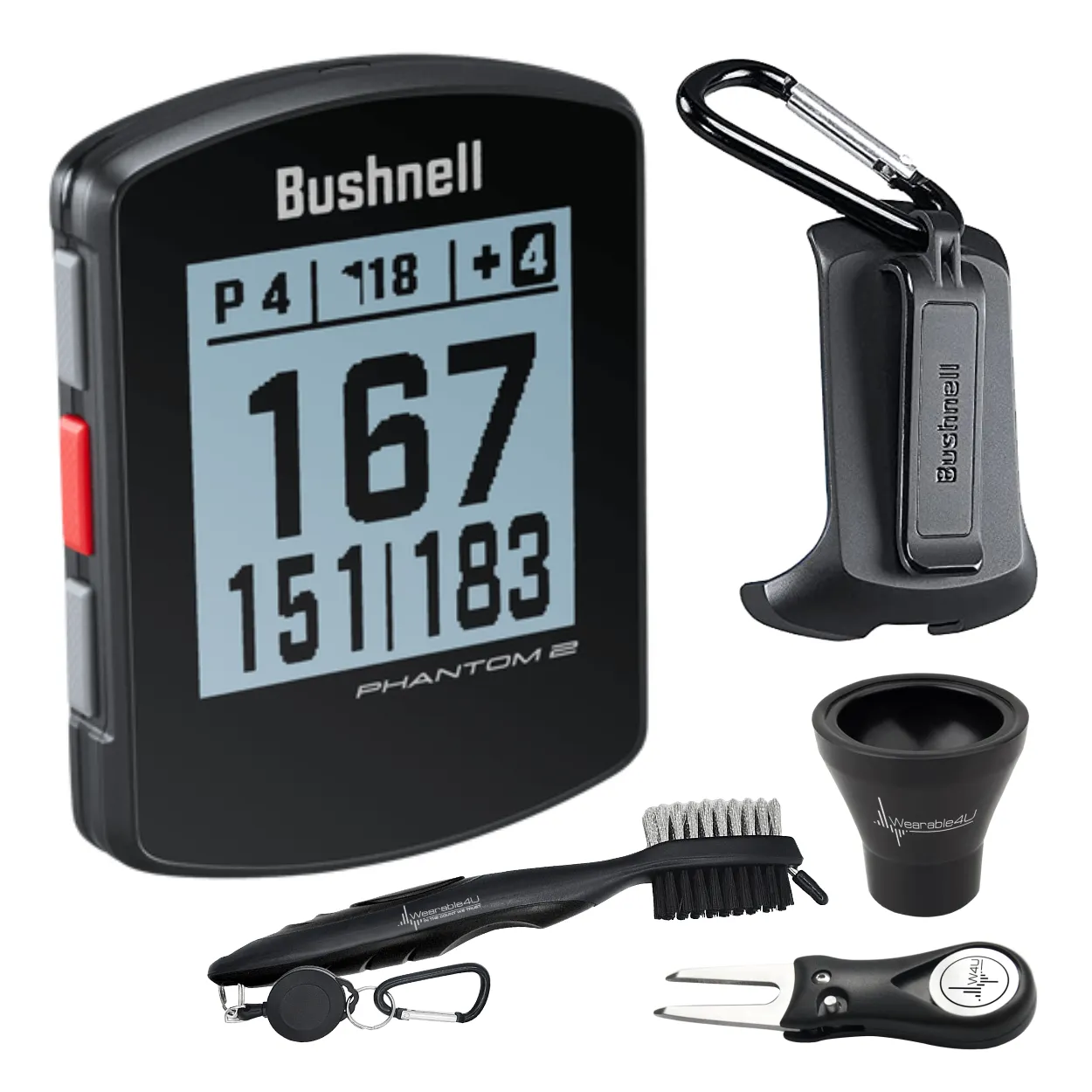 Bushnell Phantom 2 GPS Rangefinder with BITE magnetic mount and GreenView