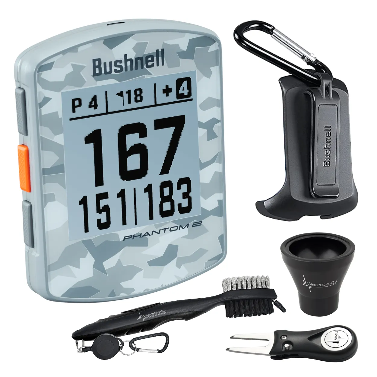 Bushnell Phantom 2 GPS Rangefinder with BITE magnetic mount and GreenView