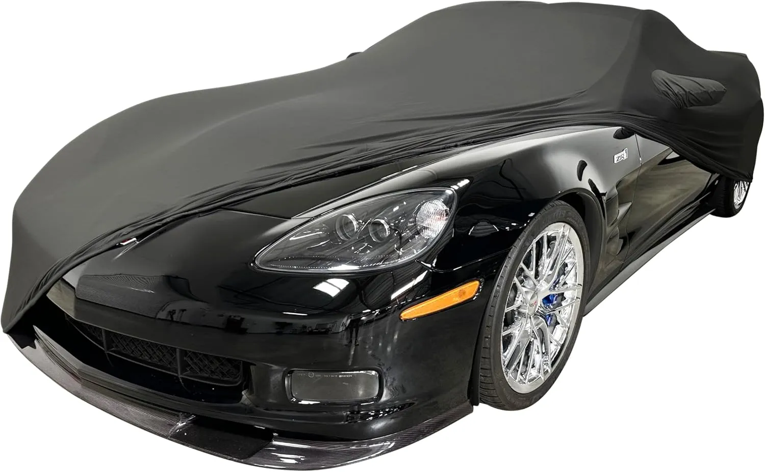 C6 Corvette Indoor Car Cover - Custom Fit Ultraguard Stretch Satin - Dust Proof Full Cover - The Ultimate High End Fit for 2005-2013 C6, Grand Sport, ZR1, Z06 Corvettes (Medium Gray)