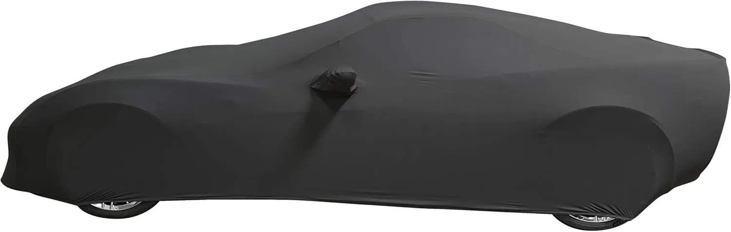C6 Corvette Indoor Car Cover - Custom Fit Ultraguard Stretch Satin - Dust Proof Full Cover - The Ultimate High End Fit for 2005-2013 C6, Grand Sport, ZR1, Z06 Corvettes (Medium Gray)