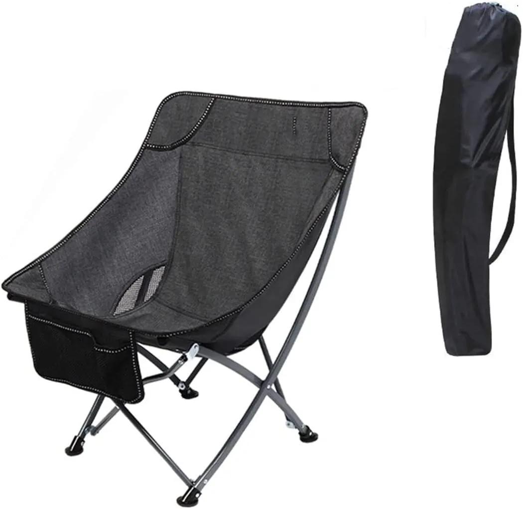 Camping Chair Fishing Chair Folding Chairs Camping Portable Folding Chair With Mesh Side Pocket Backrest Stool Camping Backpacking Chair For Fishing Beach Travel Picnic Lawn Chairs Outside ( Color : G