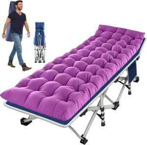 Camping cot with Mattress Comfortable 4