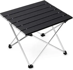 Camping Table Ultralight Portable Folding Camping Table Foldable Outdoor Dinner Desk High Strength Aluminum Alloy for Garden Party Picnic Beach Picnic(Size M)