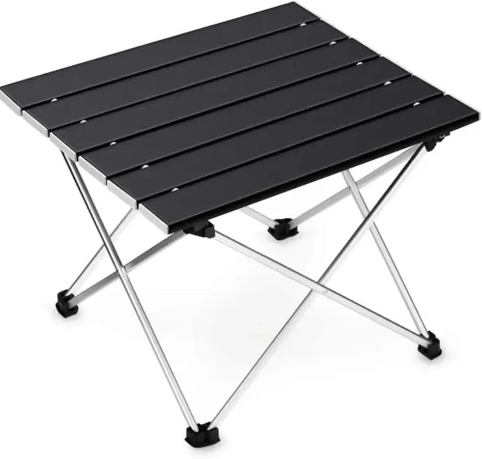 Camping Table Ultralight Portable Folding Camping Table Foldable Outdoor Dinner Desk High Strength Aluminum Alloy for Garden Party Picnic Beach Picnic(Size M)