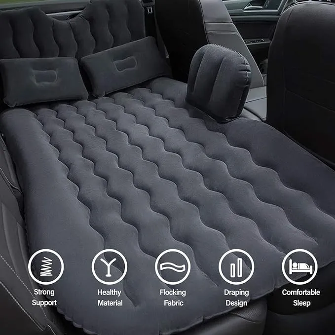 Car Air Mattress Back Seat for Chevrolet Express 2500,Double Side Flocking Car Bed Portable Air Mattress Car Sleeping Mattress Car Accessories Cars Camping Bed,Off White