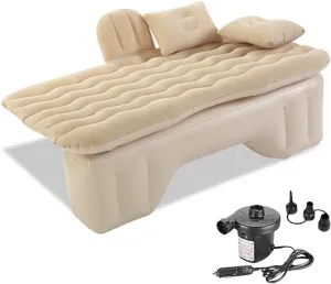 Car Air Mattress Back Seat for Chevrolet Express 2500,Double Side Flocking Car Bed Portable Air Mattress Car Sleeping Mattress Car Accessories Cars Camping Bed,Off White